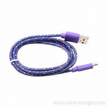 USB Cable with Braided Wire